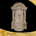 antique yellow marble lion head water fountains